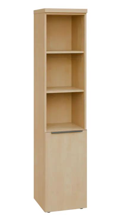 SIN 5 - 4DN3 kancelářská skříň, 1-dveřová/nika, pravá, 1820x400x400, bříza světlá SIN 5 - 4DN3 kancelářská skříň, 1-dveřová/nika, pravá, 1820x400x400, bříza světlá